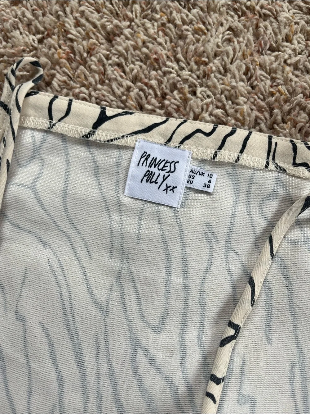Princess Polly Zebra Print Romper - Picture 4 of 4